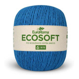 Barbante Ecosoft Euroroma Nº06 422g- 901 Azul Piscina