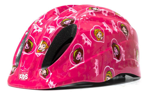 Capacete Infantil Bicicleta Absolute Kids Dance Criança Cor Rosa Tamanho M/g 54-57cm