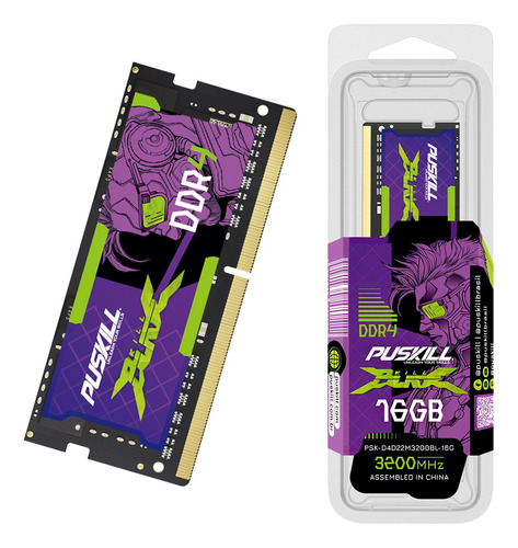 Notebook Puskill Killblade Gamer Ram Memory Ddr4 16g 3200mhz