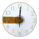 Reloj De Pared Analogico 30cm Vidrio Deco Moderno