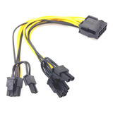 Cable Pcie Splitter Adaptador 8pines A 2x 6+2 Mineria Gaming