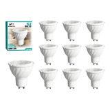 Pack 10 Ampolletas Luz Led Gu10 Fria - Munditel Color De La Luz Blanco Frío