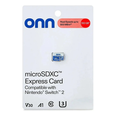 Micro SDXC Onn. 512GB Nintendo Switch 2 Lectura 800MB\u002Fs | Envío gratis