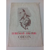 Programa Teatro Odeón 1948 Compañia Italiana De Comedia