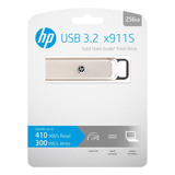 Pendrive Hp 256gb Ssd Usb 3.2 Usb-c X911s Lacrado Original