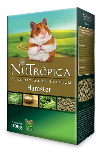 Ração Natural Hamster Adulto 300g Super Premium Nutrópica