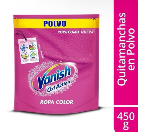 Vanish Quitamanchas En Polvo Ropa Color 450gr