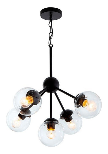 Lámpara Colgante 5 Luces Ike Lite 21875-2 Vidrio Traslúcido