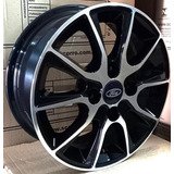 Rodas New Fiesta / Ka Aro 15 4x108 (jogo) + Bicos Cor Preto Diamantado