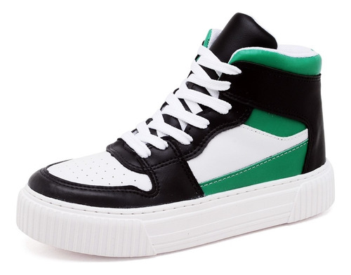 Tênis Feminino Sneacker Street Verde Plataforma Dubuy