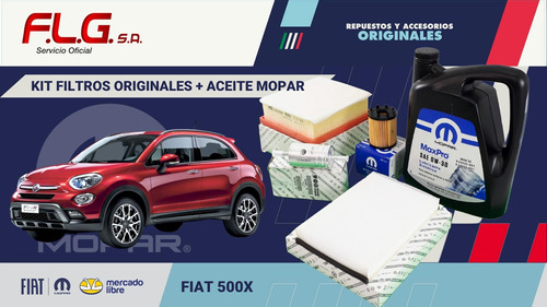 Kit Filtros + Aceite Mopar Fiat 500x 18/21 Foto 3