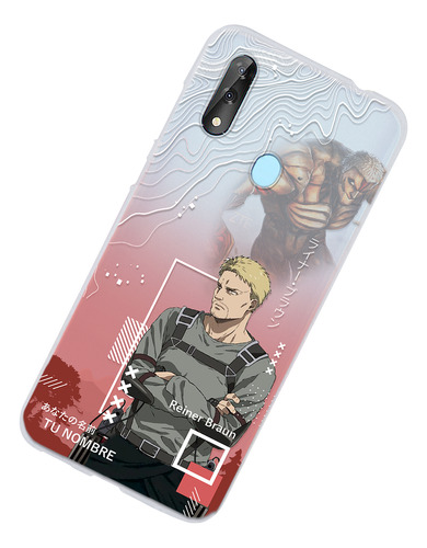 Funda Para Zte Attack On Titan Reiner Final Con Nombre