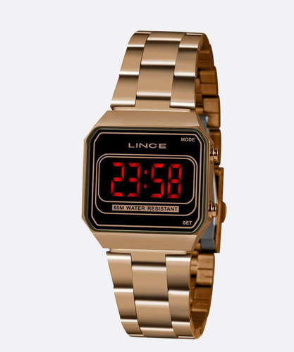 Relógio Lince Digital Feminino Mdr4645l Pxrx Rosê