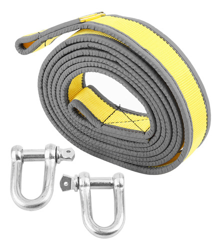 Cuerda Recovery Tow Strap Para Coche, Remolque, 8 Toneladas,