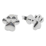 Aros Plata 925 Patita Mascota Pasante Regalo Mujer