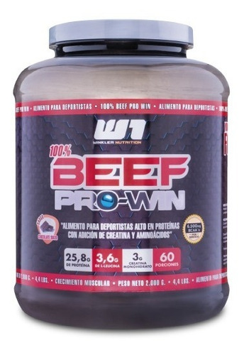 Proteina De Carne Beef Pro Win 2 Kgs Con Adición De Creatina