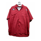 Camisa Manga Corta Columbia Pfg Georgia Roja Talle M F184 -