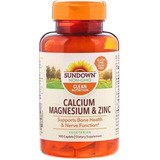 Calcio, Magnesio Y Zinc, 100 Cápsulas De Sundown Naturals