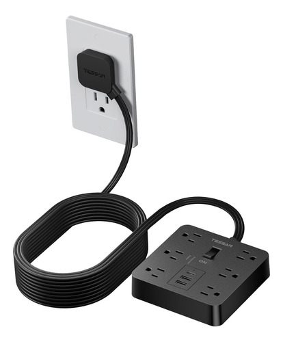 Tira De Alimentación Para Montaje En Pared, 3 Puertos Usb (1