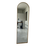Espelho Arco Oval 170x60 Moldura Lâmina Madeira Freijó