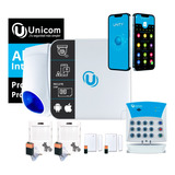 Kit Alarma Domiciliaria Unicom Office Inalámbrico Casa App