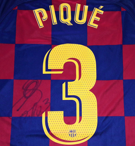 Jersey Autografiado Gerard Pique Barcelona 2019-20 Youth