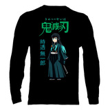 Polera Manga Larga Kimetsu No Yaiba: Demon Slayer - Tokito