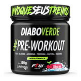 Pré Treino Diabo Verde Insano 150g - Ftw Sabor Cereja Ice