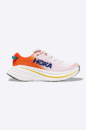 Tênis Hoka Bondi X Masculino Branco E Laranja