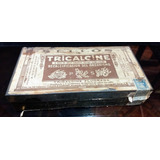 Lata Antigua Farmacia Tricalcine Sellos Etiqueta Original 