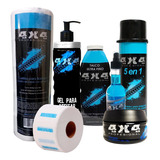 Kit Insumos Corte Afeitado Combo Barber 4x4 Profesional 