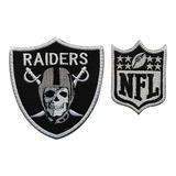 Parche Bordado Calavera Oakland Raiders Mas Parche Nfl N F L