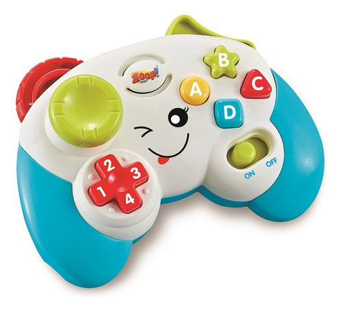 Controle Brinquedo Bebê Video Game Som E Luz Bpa Free- Zoop