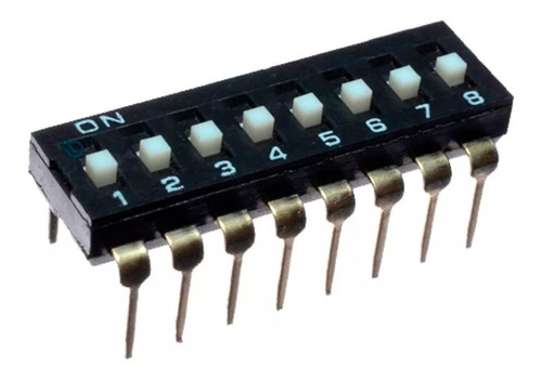 20pzs Dip Switch 8 Pin Para Protoboard Circuito Integrado