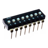 15pzs Dip Switch 8 Pin Para Protoboard Circuito Integrado