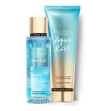 Set Victoria's Secret Crema Y Body Locion Aqua Kiss