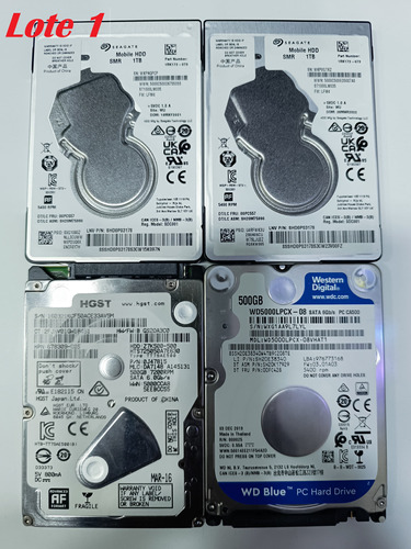 Disco Duro Western Digital  Seagate Toshiba Hgst Lote 4 Pzs