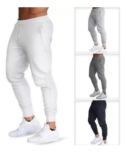 Pants Jogger Hombre Gym Slim Entubado Deportivo Moda Deporte