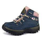 Bota Adventure Feminina Confortavel Couro Ecológico Forrada 