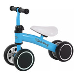 Scooter Bicicleta De Equilibrio Niños Sin Pedal Triciclo Color Azul