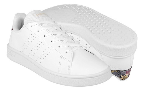 Tenis Dama adidas Advantage Gw9289 Simipiel Blanco