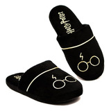 Chinelo De Quarto Harry Potter Preto Óculos /raio Oficial