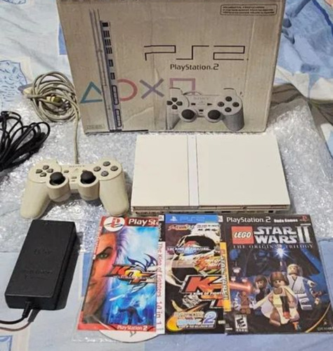 Ps2 Completo Com Caixa Destravado Laser Funcionando Perfeito