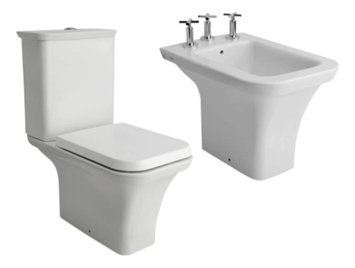 Ferrum Combo Milena Inodoro + Deposito + Bidet 3 Ag + Tapa