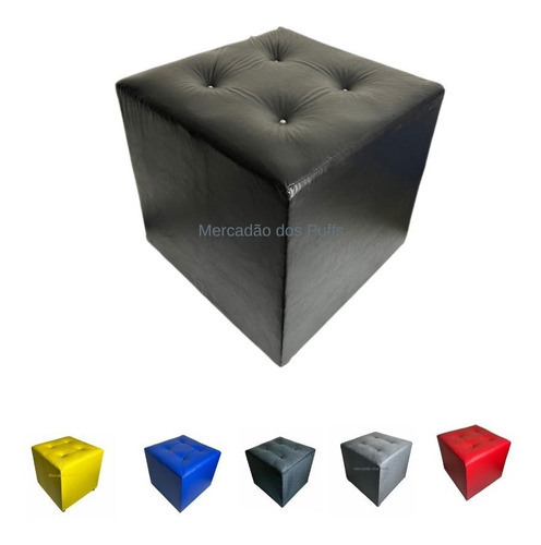 Puff Cubo Quadrado Banco Banquinho Decorativo 40x40 Promoção