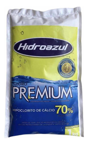 3 Hipoclorito De Cálcio Premium 70% 1kg - Hidroazul