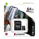 Memoria Kingston Micro Sd 64gb Clase 10 Canvas Select 80mb/s