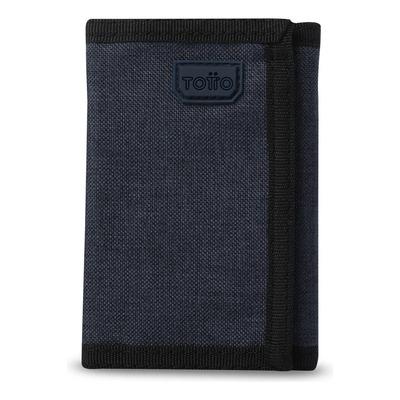 Totto Cartera De Hombre | Con Cierre En Velcro Riva Mee - A Azul Liso | MercadoLibre
