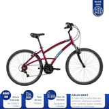 Bicicleta Aro 26 Caloi 400 F Quadro 16 Alumínio 21v Vinho Tamanho Do Quadro 16