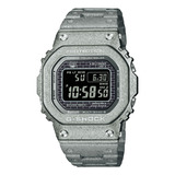 Reloj Hombre Casio Gmw-b5000ps-1dr G-shock Color De La Correa Plateado Color Del Bisel Plateado Color Del Fondo Plateado